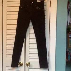 High rise skinny black jeans